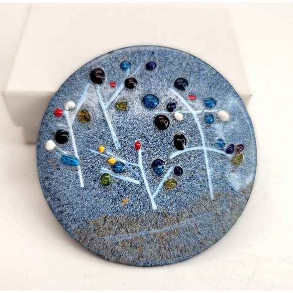 Vintage Seven Pin Brooch Lot Round Rabbit Dinosaur Jupiter Cook 1970s CT525 - Picture 16 of 16